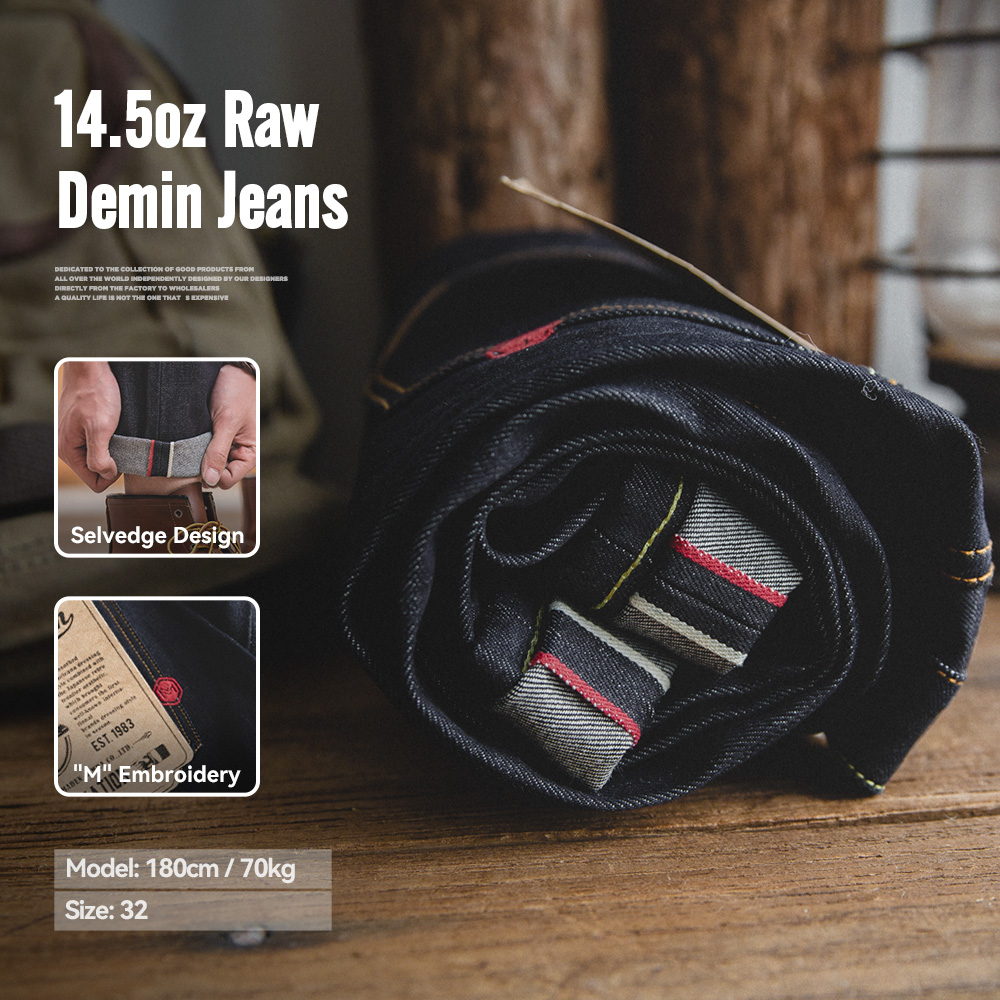 Levis Jeans 501 - Maden Vintage 14.5oz Selvedge Raw Denim
