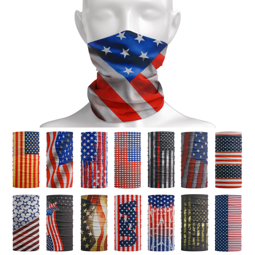 USA Flag Pattern Sun Protectiv - đánh giá và giá Headband Summer Knit