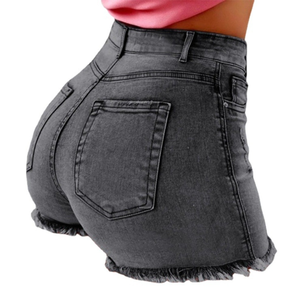 Women's High Waisted Distresse - đánh giá và giá Shorts Denim Frayed