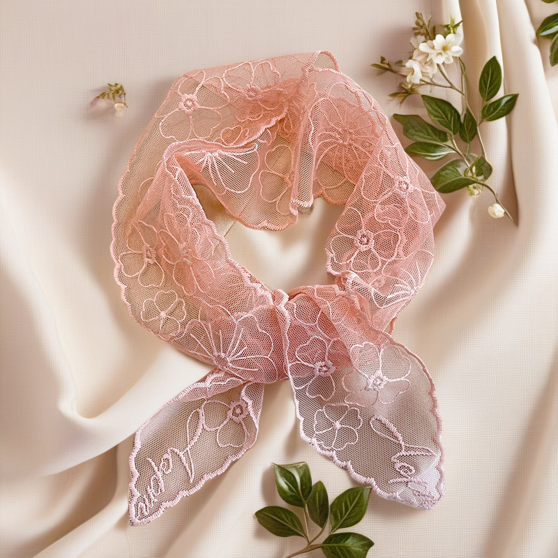 Lace French Silk Scarf Retro W - đánh giá và giá Headband Summer Knit