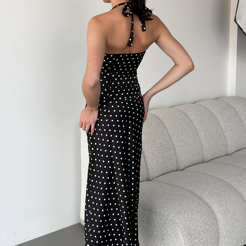 Two Piece Set Polka Dot Skirts - đánh giá và giá Crop Top Crochet