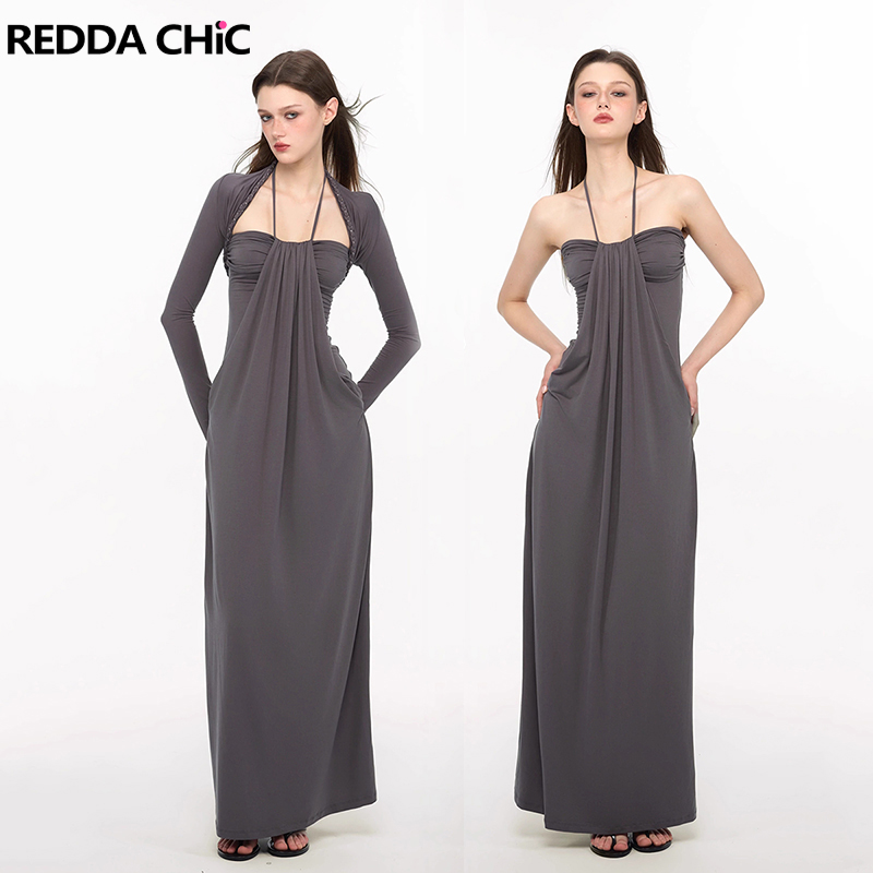 REDDACHiC Elegant Braided Shru - đánh giá và giá Maxi Dress Halter
