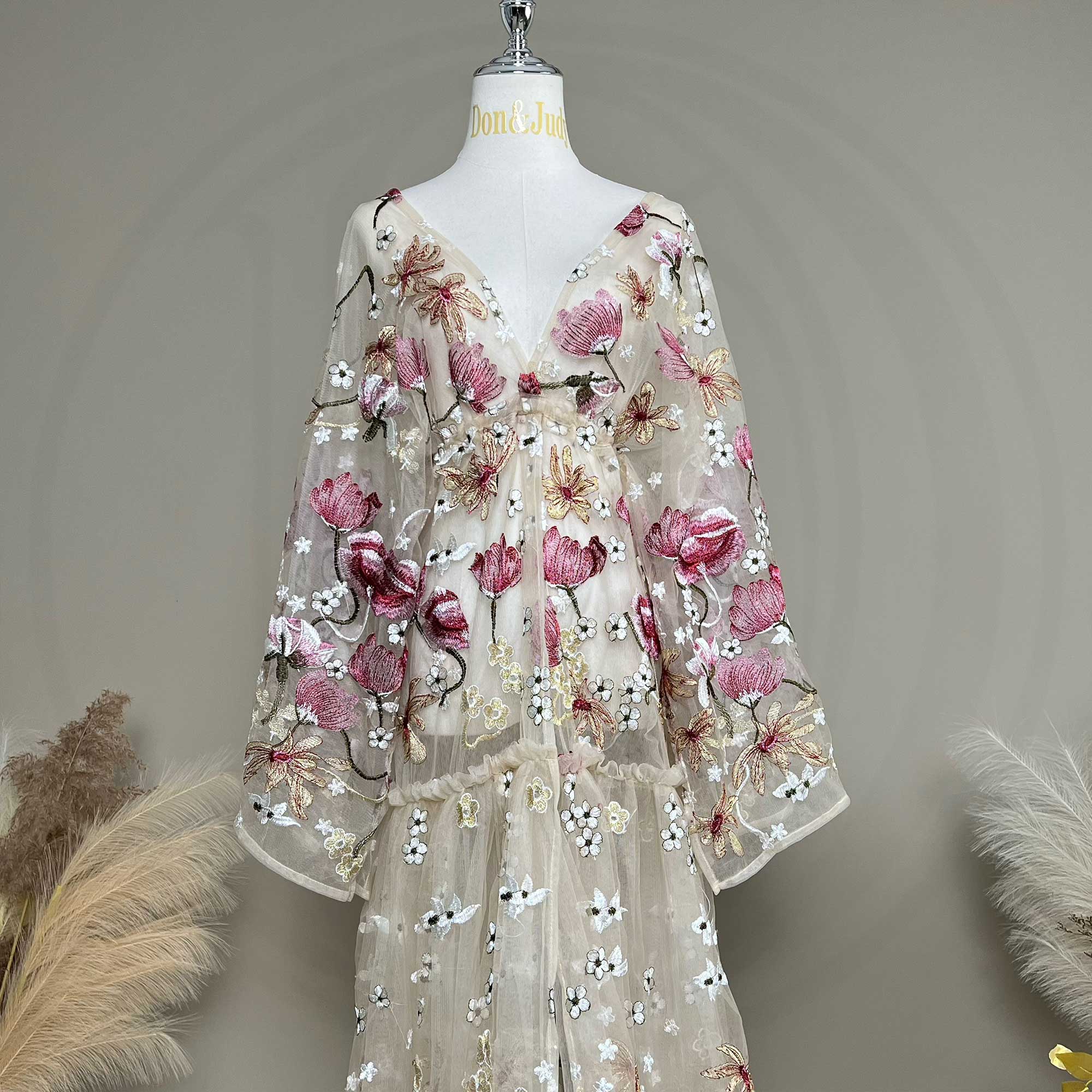 Don&Judy Butterfly Appliqués a - đánh giá và giá Kimono Sheer Floral