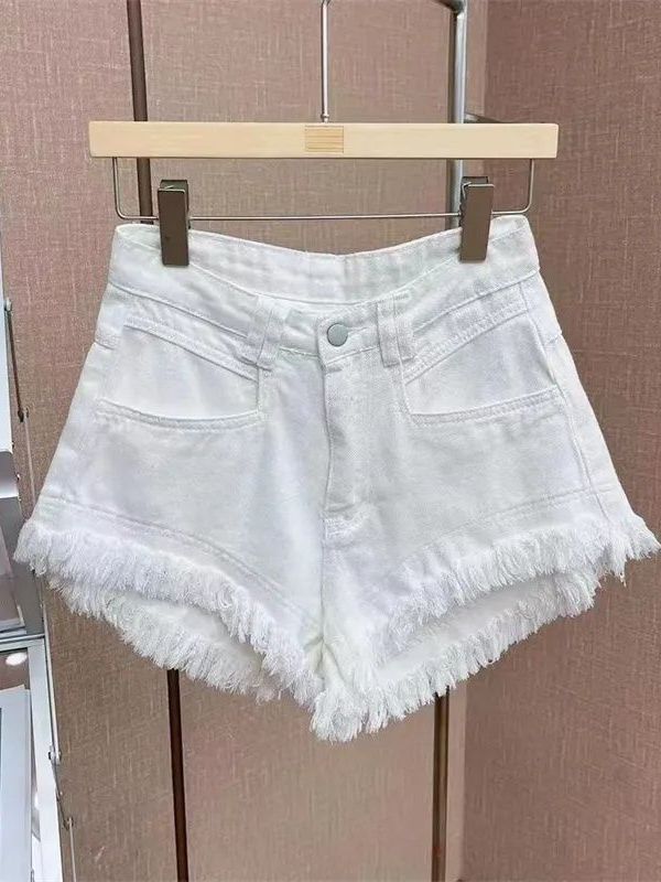 Casual Korean Style Frayed Hem - đánh giá và giá Shorts Denim Frayed
