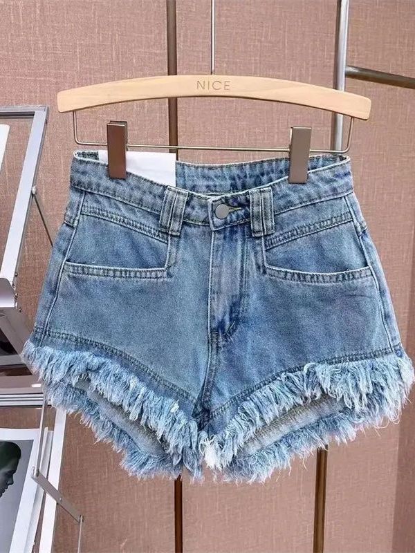 Casual Korean Style Frayed Hem - đánh giá và giá Shorts Denim Frayed