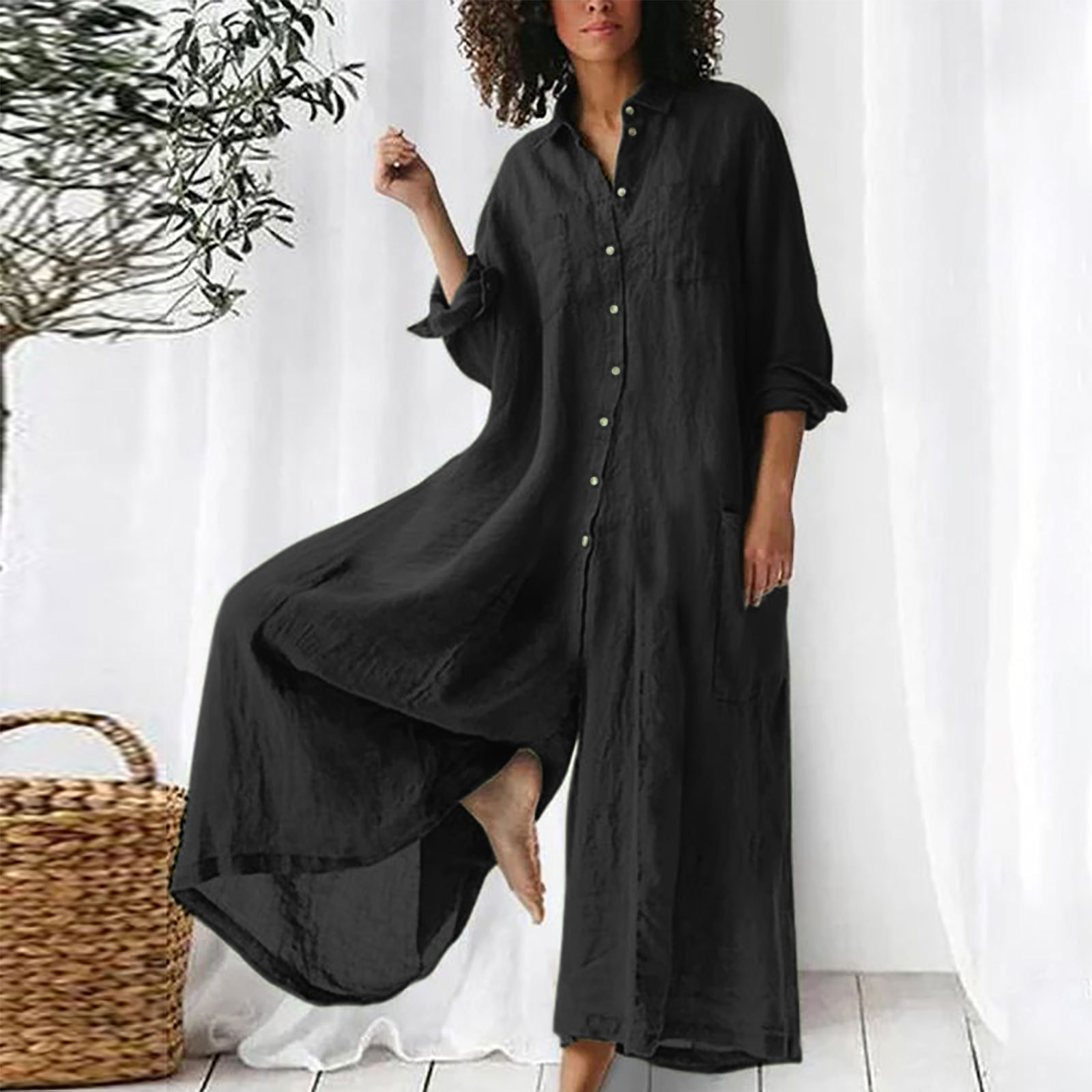 Ladies' Jumpsuit Everyday Long - đánh giá và giá Jumpsuit Linen Relaxed