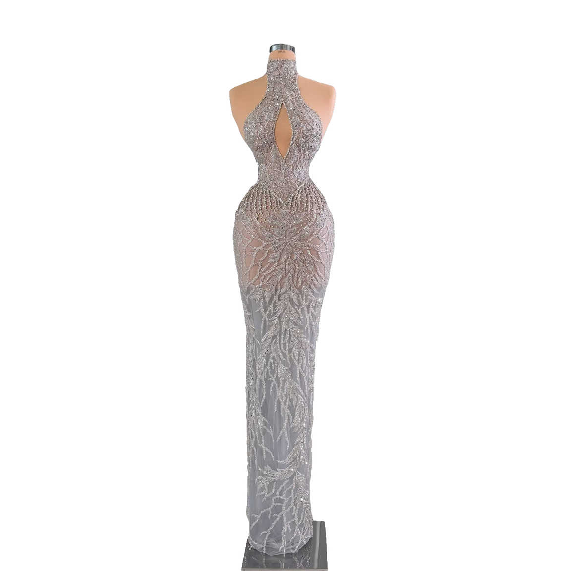 Sleek Evening Dresses Halter N - đánh giá và giá Maxi Dress Halter