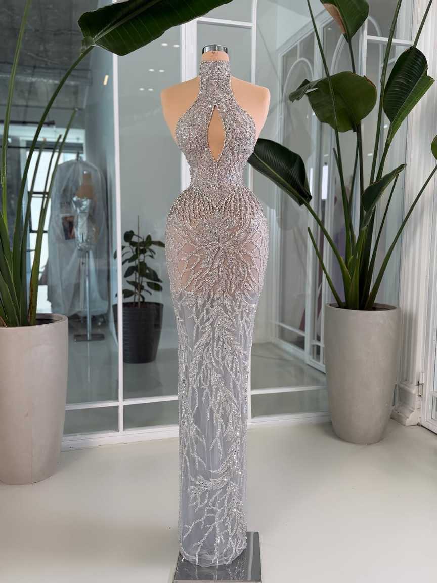 Sleek Evening Dresses Halter N - đánh giá và giá Maxi Dress Halter