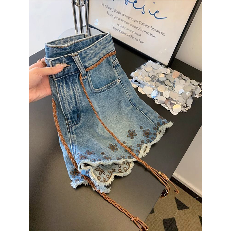 Breathable Vintage Denim Short - đánh giá và giá Shorts Denim Frayed