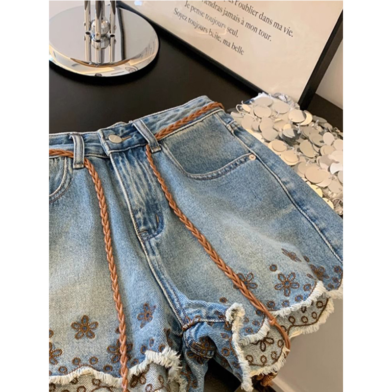 Breathable Vintage Denim Short - đánh giá và giá Shorts Denim Frayed